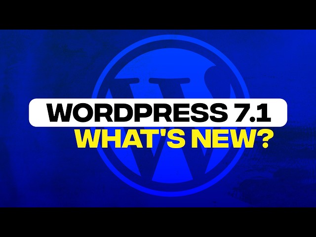 WordPress 7.1 - All New Features Demonstrated