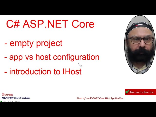 Lecture 1 - Getting Started IHost, IHosted Service | C# ASP.NET MVC Core Fundamentals