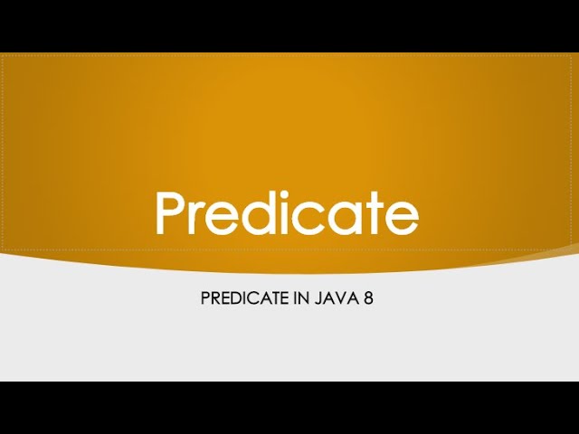 Java  8: Predicate Example -2