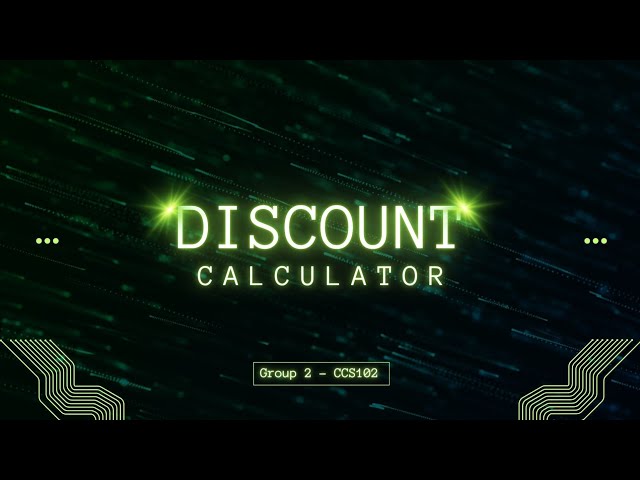 Discount Calculator in Java | Ternary Operator Only – No If/Else! GROUP 2- ABALLE