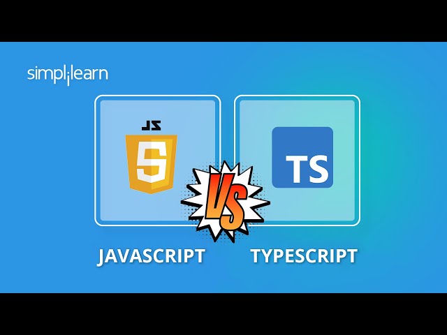 JavaScript vs TypeScript | JavaScript And TypeScript Difference | Full Stack Course | Simplilearn