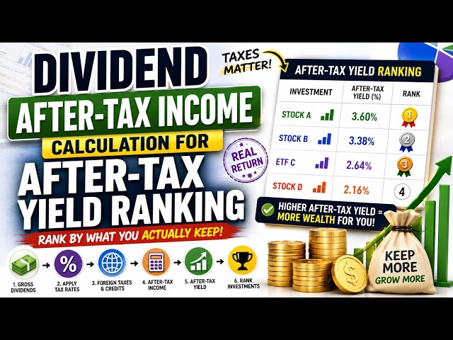 Dividend After-Tax Income Calculation for After-Tax Yield Ranking