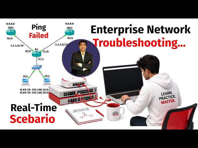 Scebario-Based Enterprise Network Troubleshooting | Network Engineers Task