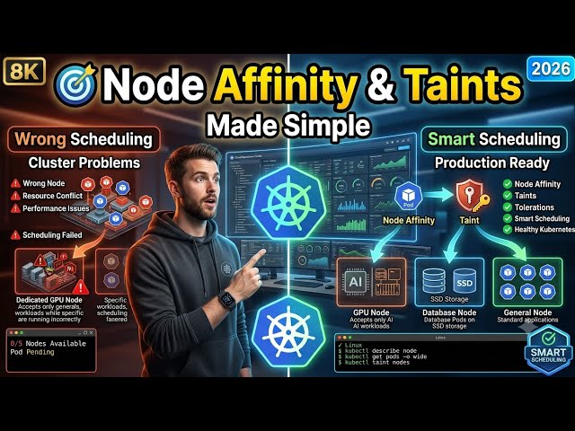 Kubernetes Node Affinity & Taints Explained — Full Guide for DevOps Engineers (2026)