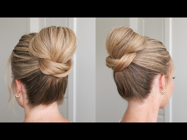 The Easiest Formal Updo | No Teasing, No Insert