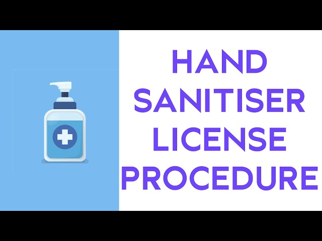 Hand Sanitiser Drug License Procedure | Pharmadocx Consultants