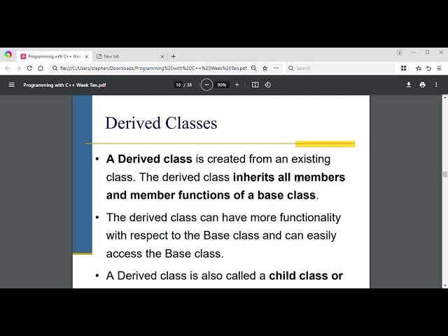 Programming with C++ week 10(Operators Overloading and Derived Classes)
