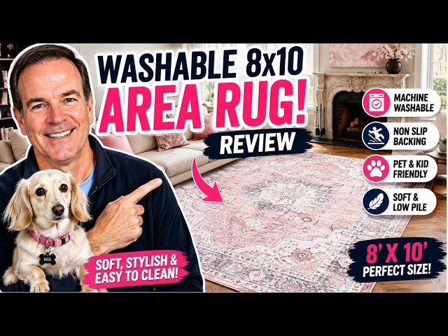 I Tried This Washable 8x10 Area Rug — Here’s What I Think
