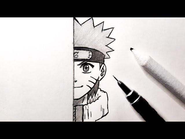 Easy Anime Drawing || How to Draw Naruto Uzumaki || Naruto Drawing Tutorial for beginners 