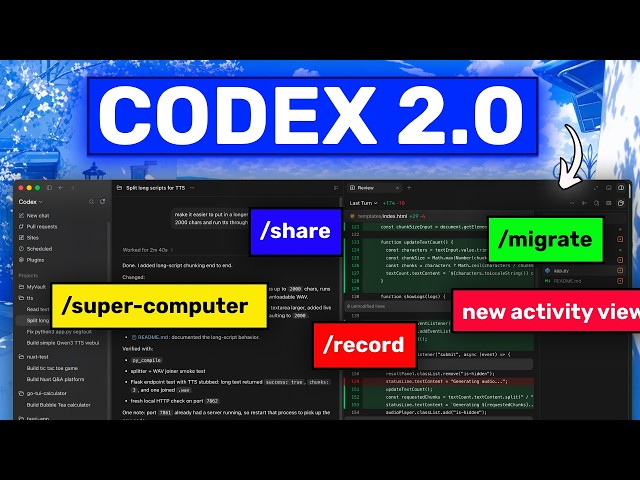 Codex 2.0 - all new upgrades explained with examples (and my own tricks)