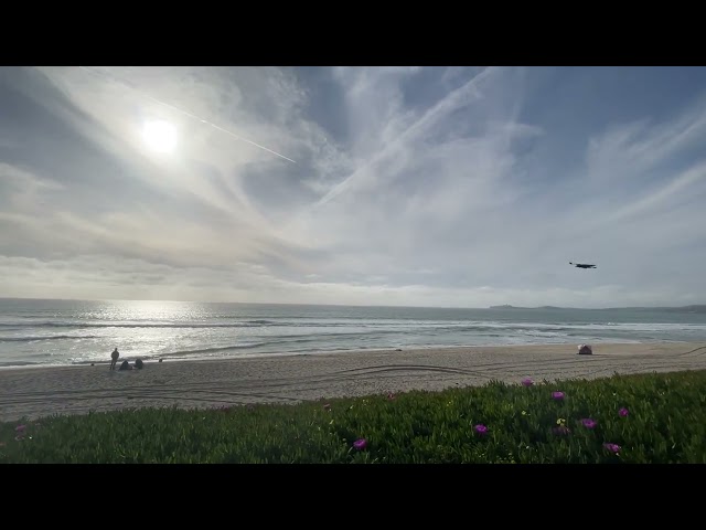 A Failed Attempt at a Relaxing View of #halfmoonbay heh #itried my leg,  #wheelchair & dad block vid