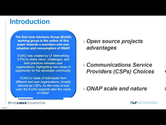 LFN Webinar: CSPs Explore ONAP Consumption Models