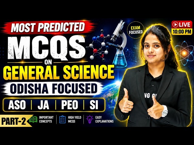 Most Predicted MCQs on General Science | Part-2 | By sudipta ma'am
