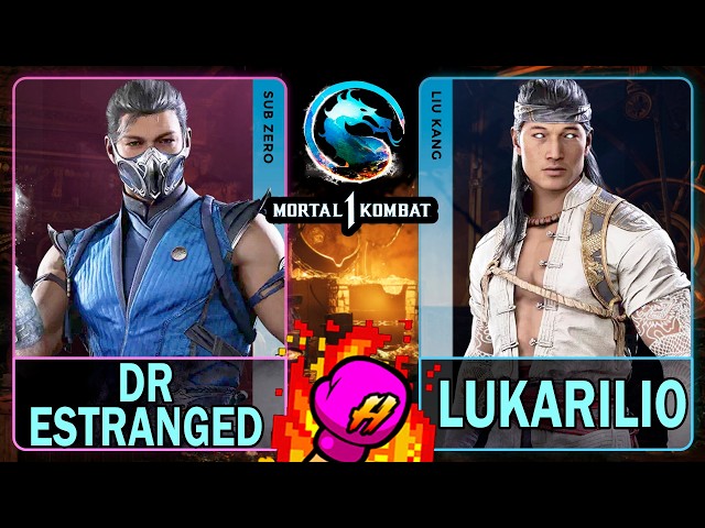MK1 Dr Estranged924 (SUB-ZERO) VS Lukarilio (LIU KANG)🥊Mortal Kombatt 1🥊4K 60ᶠᵖˢ