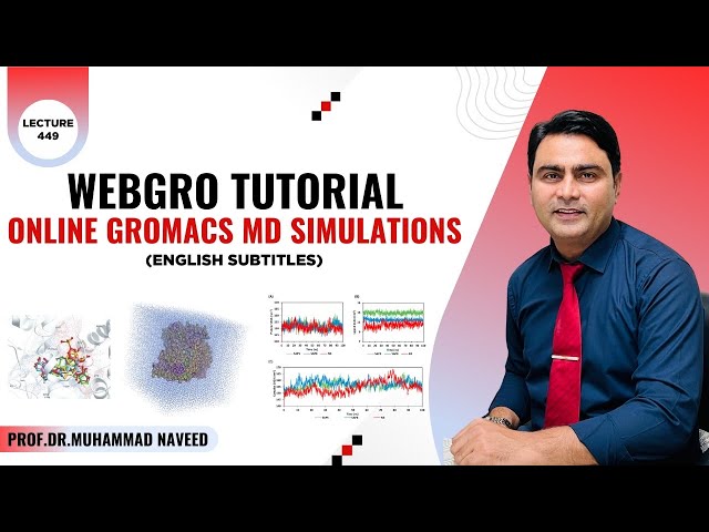 WebGRO Tutorial for online GROMACS MD Simulations | Lecture 449 | Dr. Muhammad Naveed
