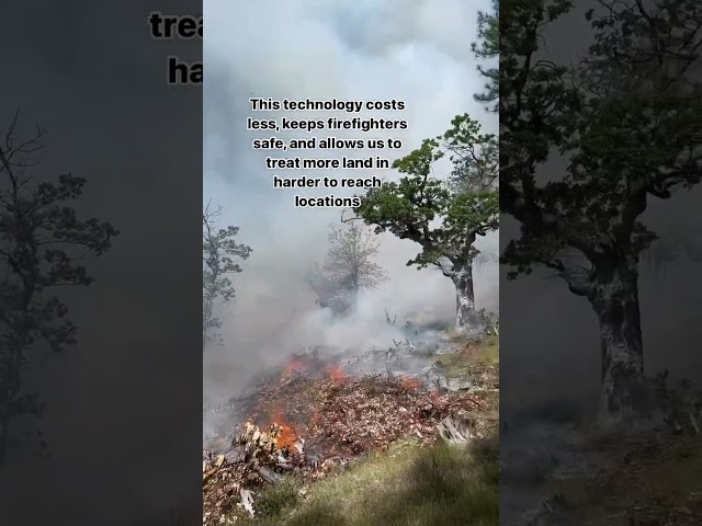 Medford District uses drone to conduct prescribed burn