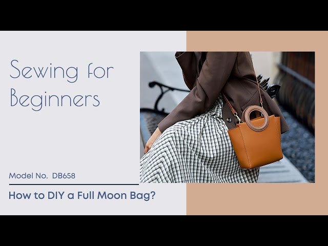 DIY Leather Kit-Beginner | How to Make a Circle Handle Bag | Tutorial DWI658