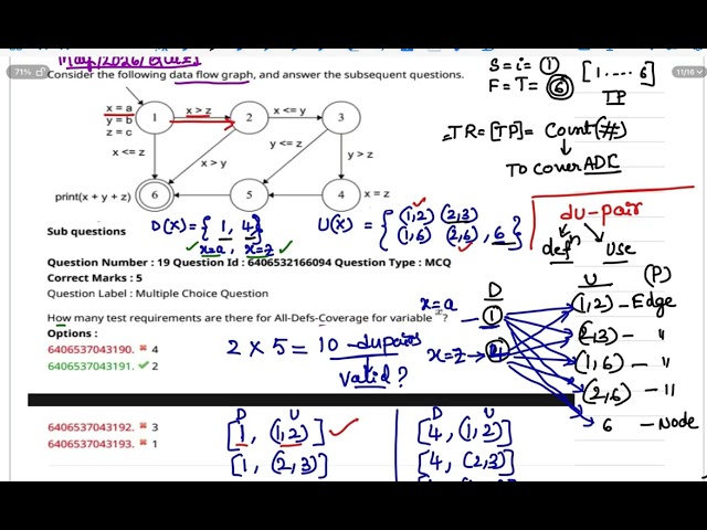 📚AllUsesCoverage (Quiz1 May 2026) #allusecoverage  #softwaretestingcourse 📖 #dataflowcoverage
