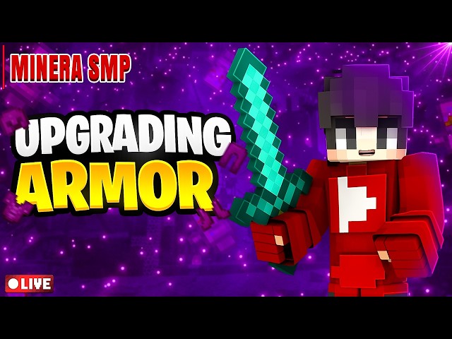 🔴 Netherite Armor Grind Day 3 😱 | Ancient Debris Hunt | JOIN MY SMP|MINERA SMP |WEBCAM | ROAD TO 500