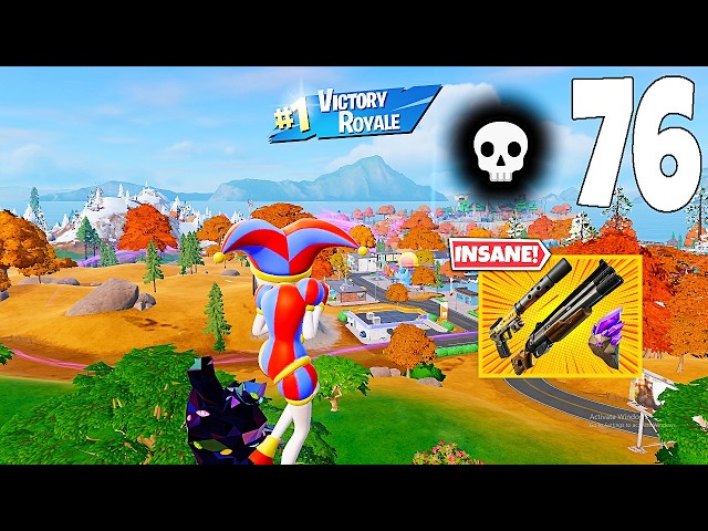76 Elimination Solo Vs Squads/squads "Zero Build" Gameplay Wins (NEW Fortnite Chapter 7 Season 3 PC)