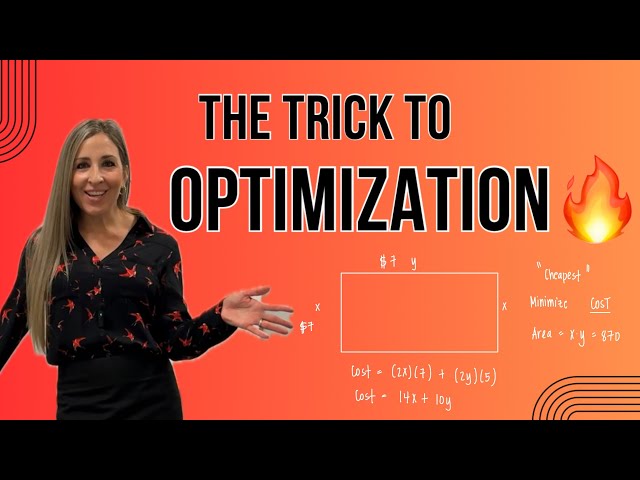The Trick to Optimization | 3 Classic Calculus Examples Step-by-Step | Math with Professor V