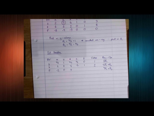 Simplex Algorithm with Casio fx CG50