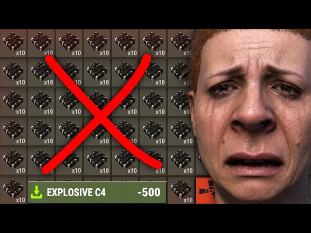 I Spent HUNDREDS of C4 and ROCKETS Raiding the WHOLE SERVER! (Rust)