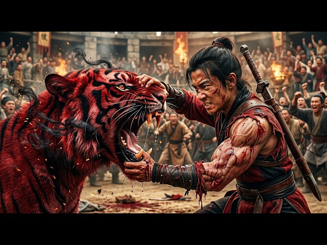 Best Action Movie: Unknown Kid One Punches Boss But Faces A Deadly Red Tiger！