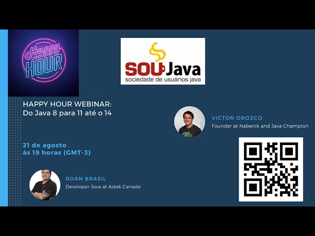 Happy Hour Webinar: Do Java 8 para 11 até o 14