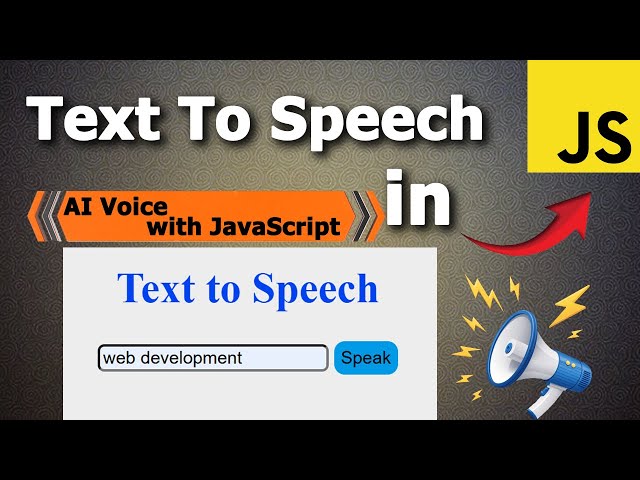 JavaScript Text to Speech Project 🔥 Full Tutorial in Urdu | Make Your Website Talk 🗣️