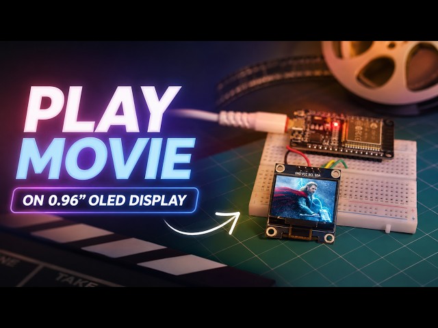 Play any video on a 0.96-inch OLED display