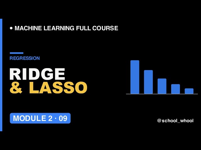 M2L9: Regularization Explained Ridge vs Lasso (L1, L2) Stop Overfitting Machine Learning free course