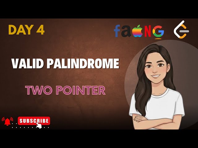 Valid Palindrome | Two Pointer Approach | DSA Interview Question | LeetCode