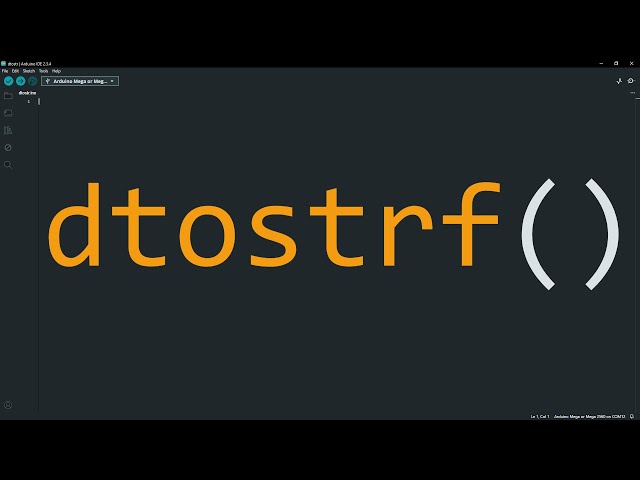 How to use dtostrf() with Arduino.