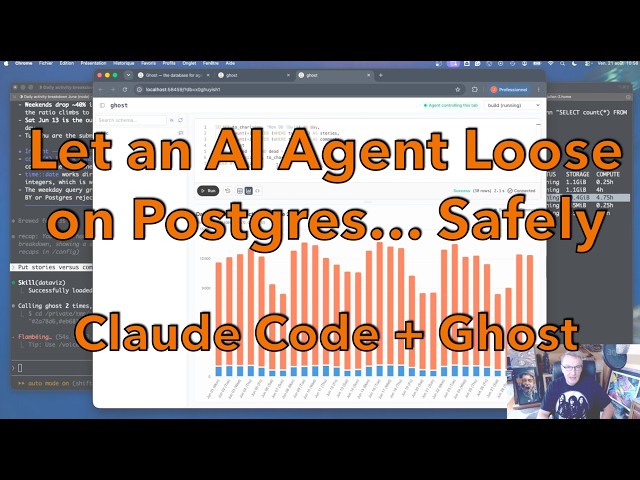 Let an AI Agent Loose on Postgres, Safely: Claude Code + Ghost