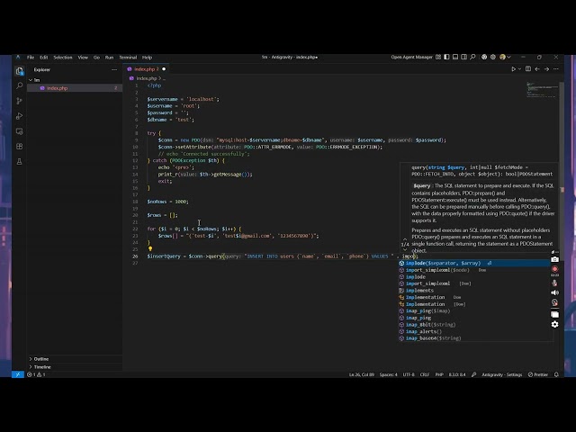 Fastest Way to Insert Large Data in PHP 1000 Records Example 2026 #coding