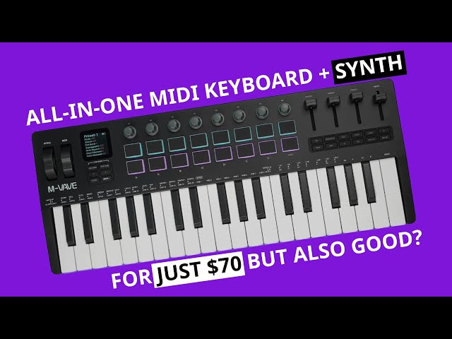 Análisis y guía del M-VAVE SMK-37 Pro: un teclado MIDI todo en uno con sintetizador polifónico po...