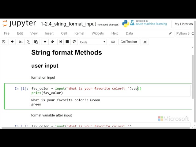 input formatting - Introduction to Python: Absolute Beginner Module 1 Video 22