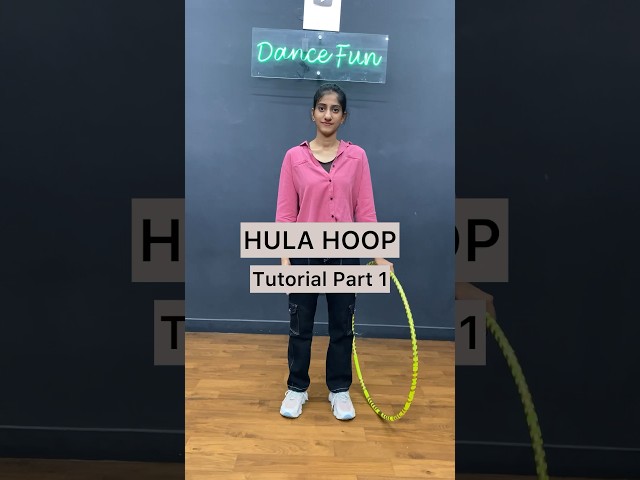 SIMPLE HULA HOOP MOVE | Tutorial Part 1 | Dance Fun #hulahoop #tutorial #ytshorts #shortsvideo #fyp
