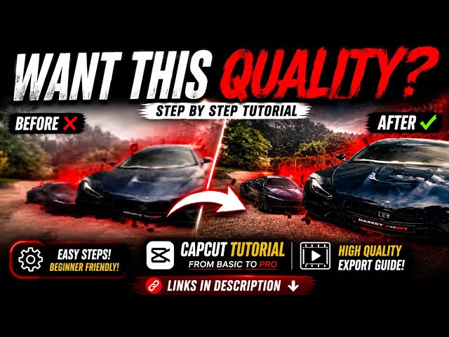 CapCut 4K Quality Tutorial Android || Capcut quality increase Tutorial Mobile