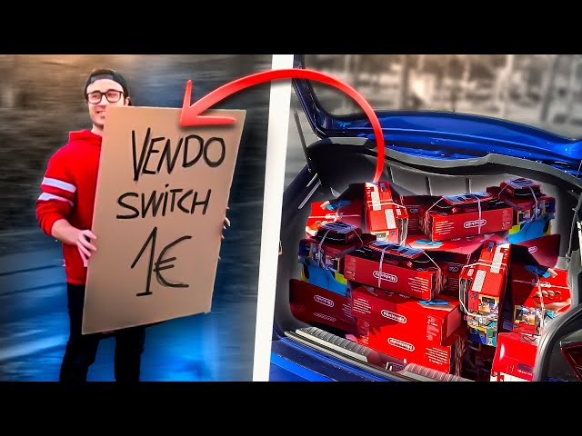 Esto ocurrió cuando Vendí mis Nintendo Switch a 1€ 😅 (en medio de la calle)