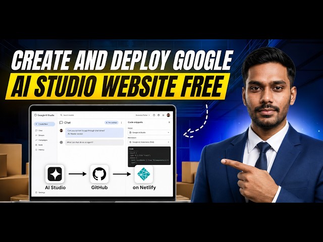 Create and Deploy Google AI Studio Website FREE (Step-by-Step Tutorial)