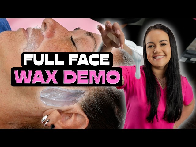How to Perform a Full Face Wax | Esthetician Training Demo