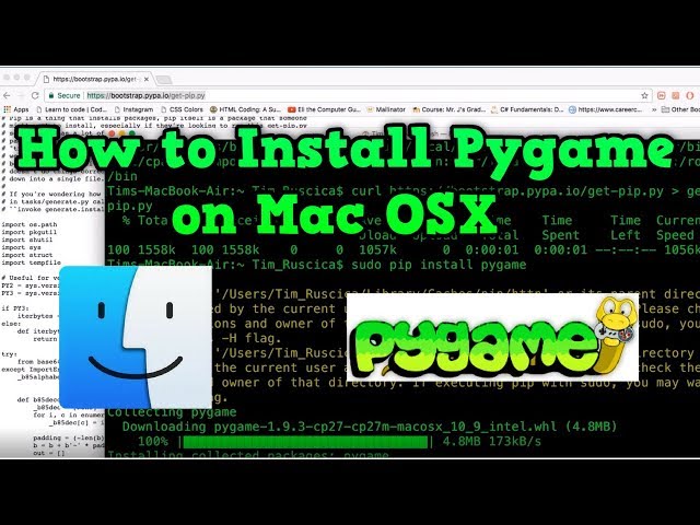How to Install Pygame on Mac OSX (Fast-Simple)