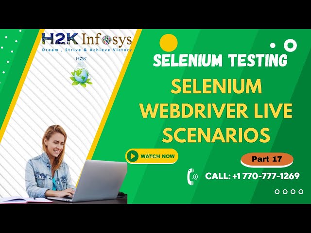 Selenium Tutorial for Beginner | Selenium Webdriver Tutorial | Selenium Tutorial Part 17 H2K infosys