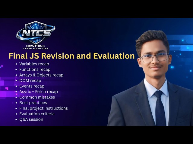 Final JavaScript Revision & Evaluation