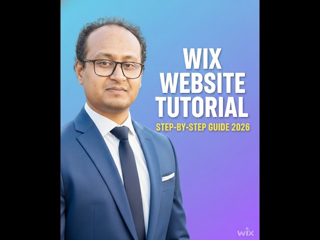 Wix Tutorial 2026: How to Make a Website Step-by-Step Wix Website Tutorial by Avijit Biswas