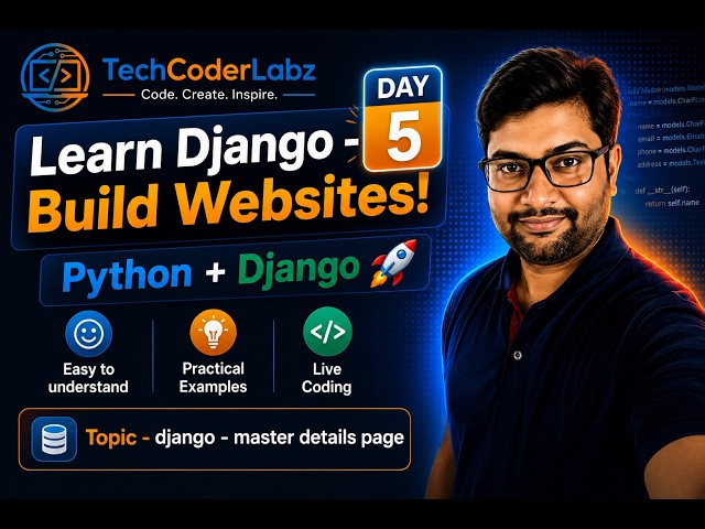 Learn Django with Python 🚀 Day 4 | Master Details Page - Navigation between pages and passing params