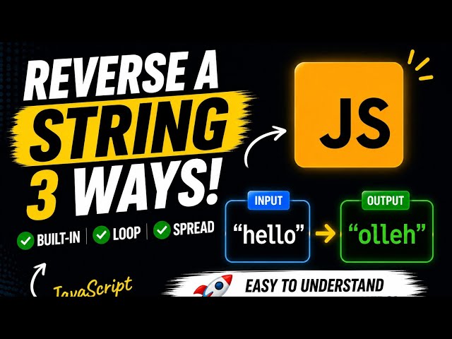​3 Ways to Reverse a String in JavaScript (2026)