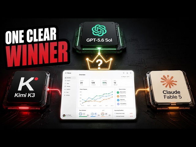 Kimi K3 vs GPT-5.6 Sol vs Claude Fable 5: Who Actually Wins?